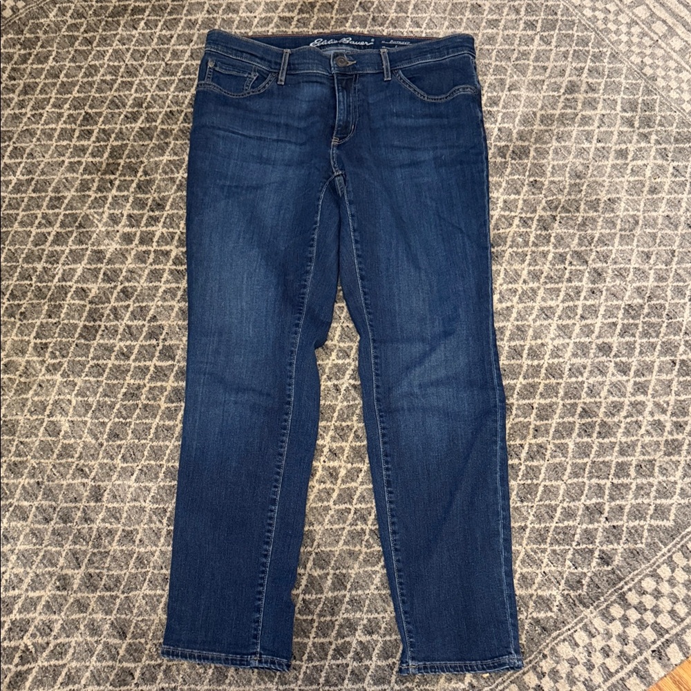 Eddie Bauer Women's Boyfriend Jeans - Dark Blue